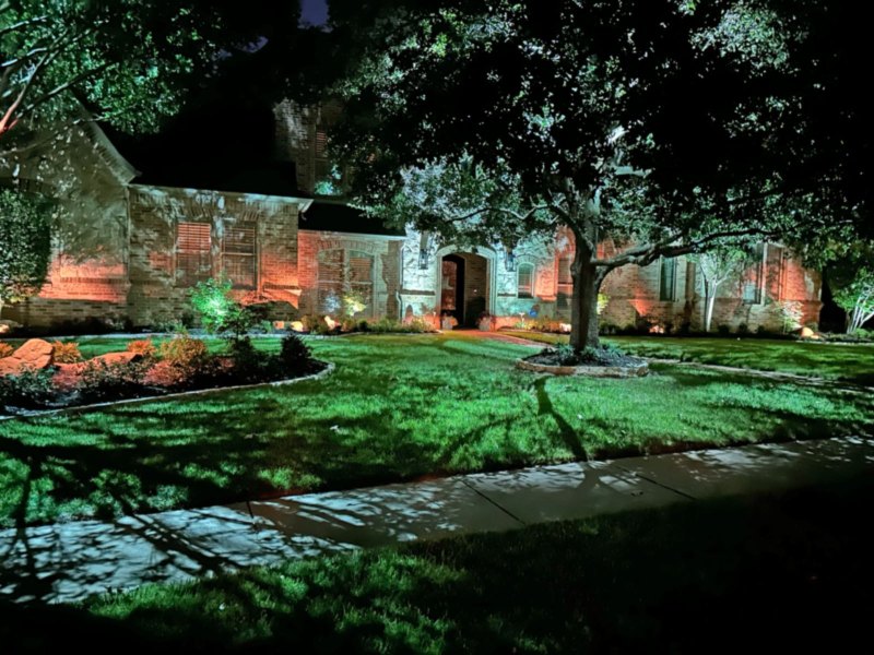 curbside landscape lighting Preston Hollow