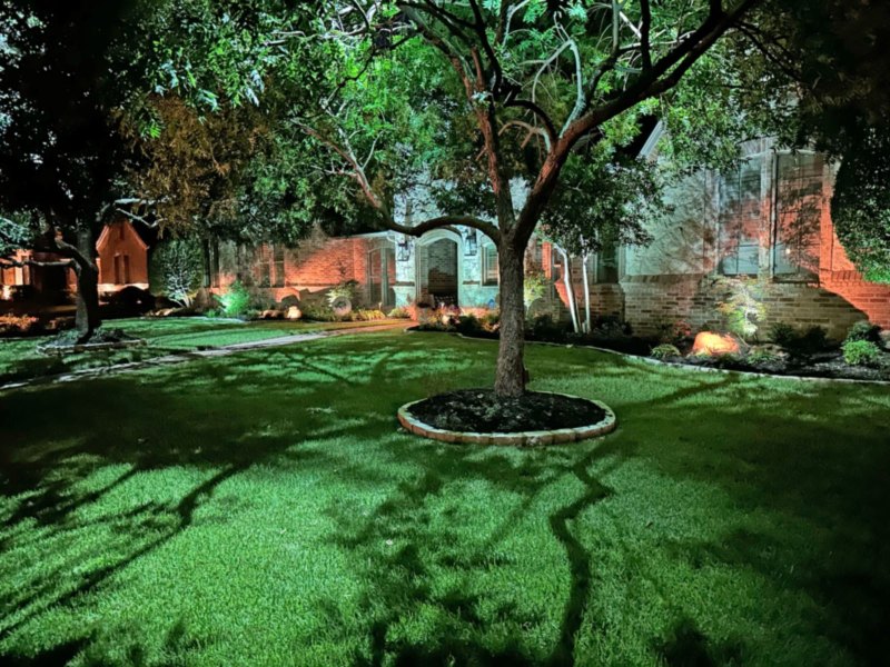 curb appeal landscape lighting Preston Hollow