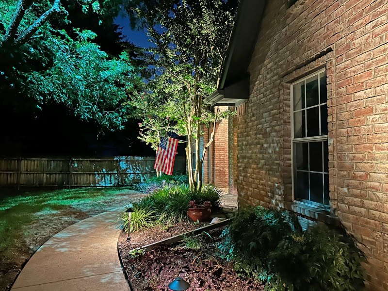 walking path lighting Preston Hollow