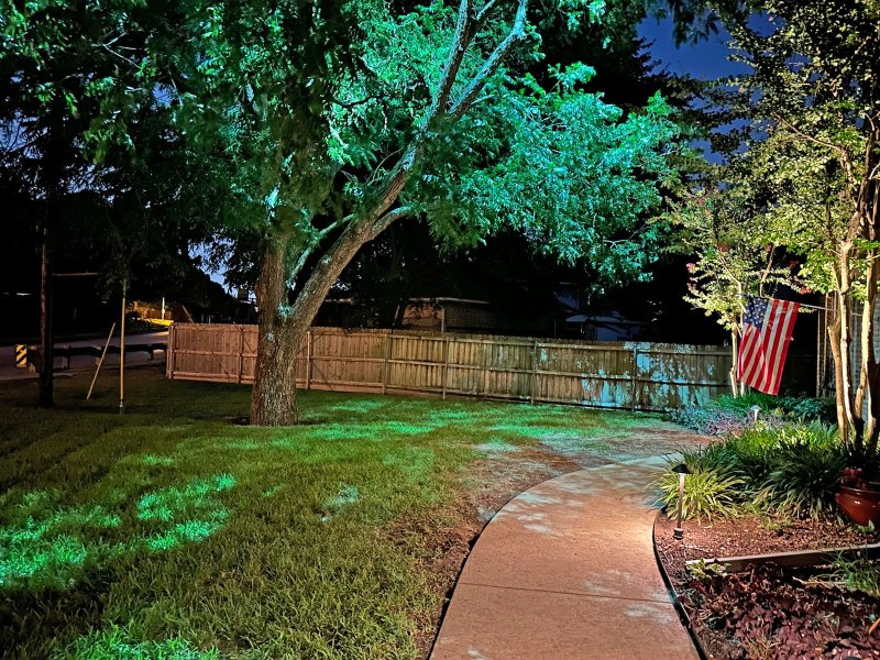 walking path lighting Preston Hollow