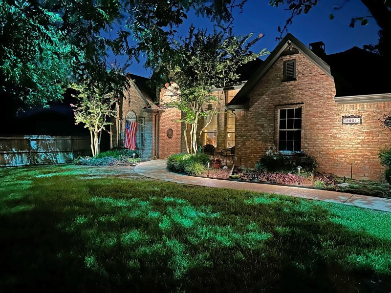 curb appeal landscape lighting Preston Hollow